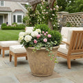Beige Heavy Duty Plastic Round Pot Planter - 20 X 24-inch