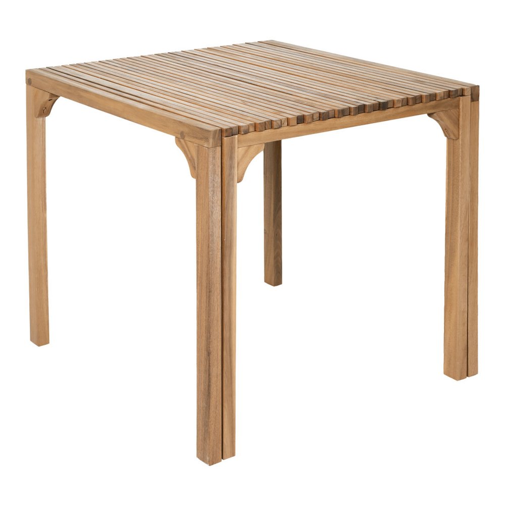 Natural Solid Wood Extendable Outdoor Dining Table - 60-inch