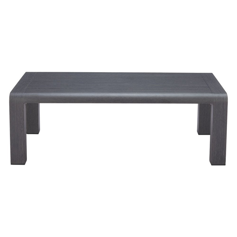 Black Aluminum Outdoor Coffee Table - 48-inch