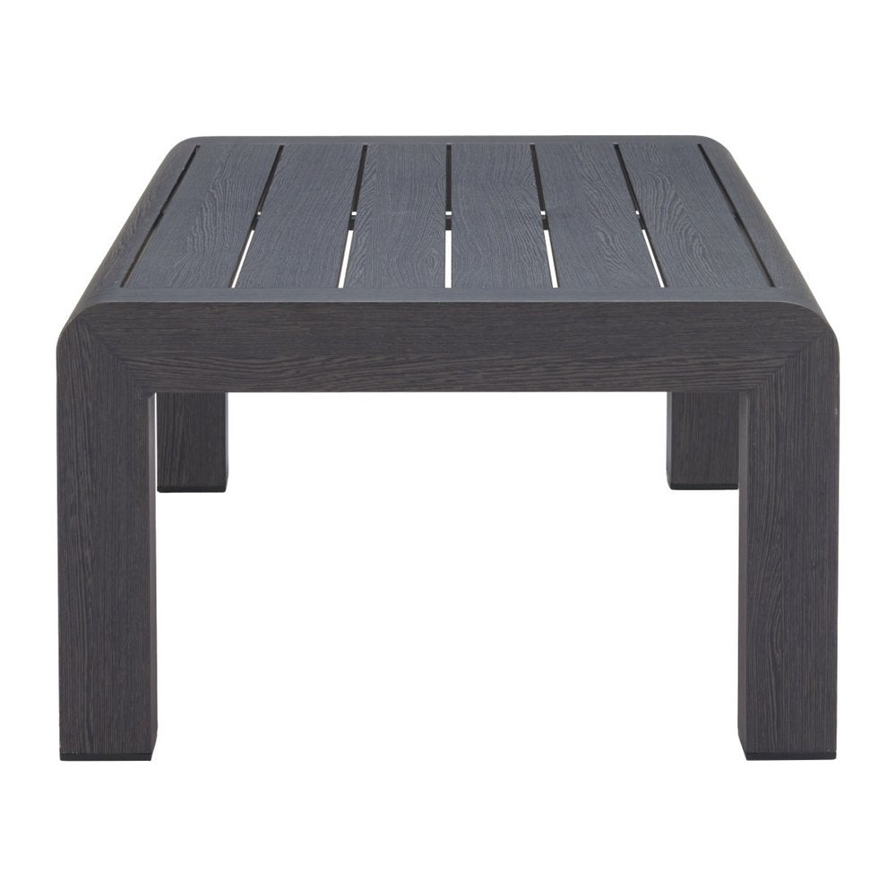Black Aluminum Outdoor Coffee Table - 48-inch