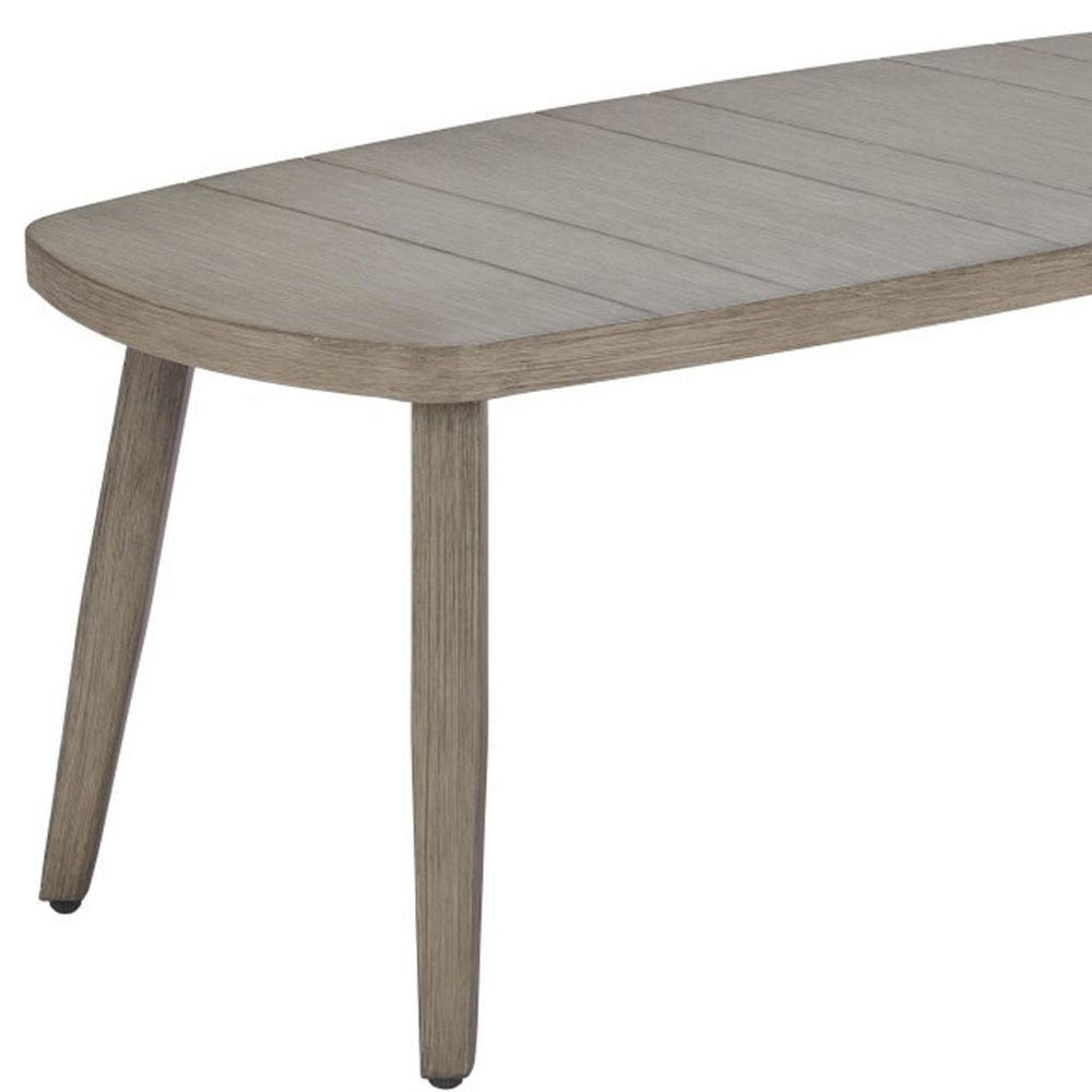 Brown Aluminum Outdoor Coffee Table - 43-inch