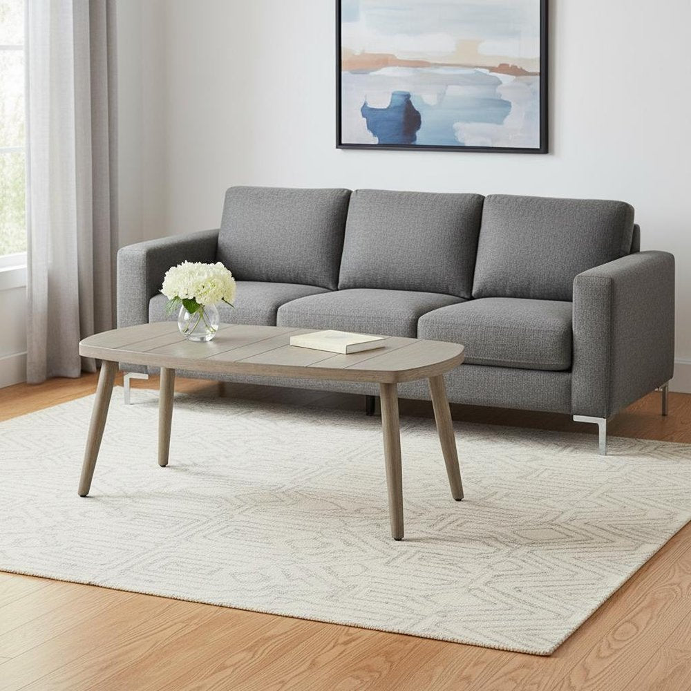 Brown Aluminum Outdoor Coffee Table - 43-inch