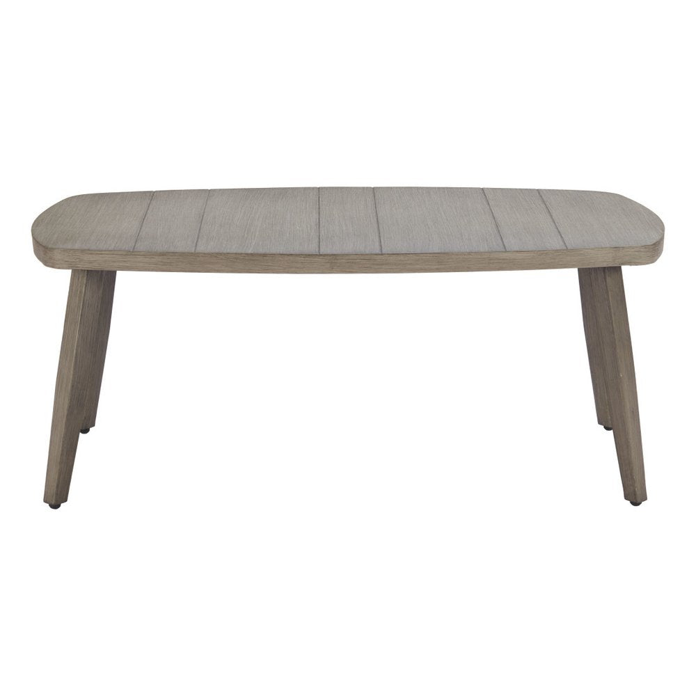 Brown Aluminum Outdoor Coffee Table - 43-inch