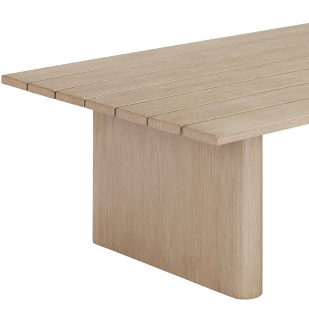 Natural Aluminum Outdoor Coffee Table - 48-inch