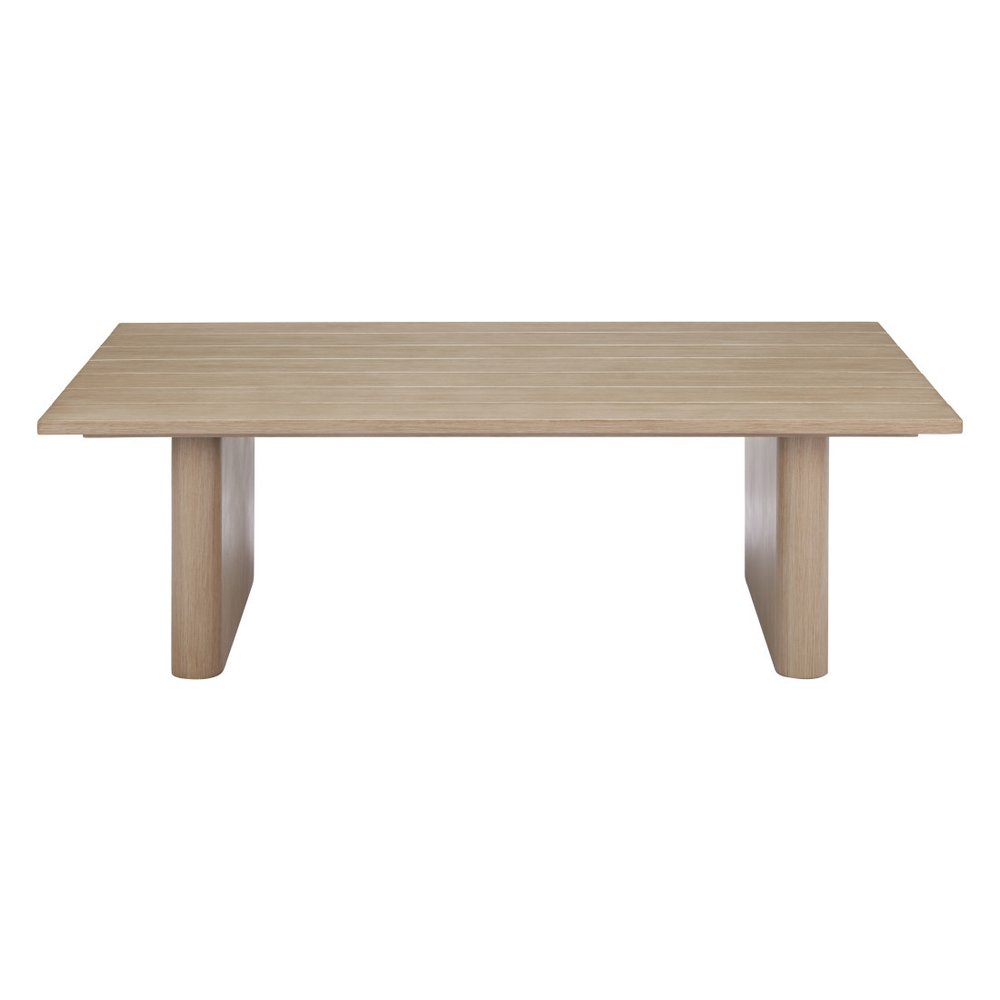 Natural Aluminum Outdoor Coffee Table - 48-inch