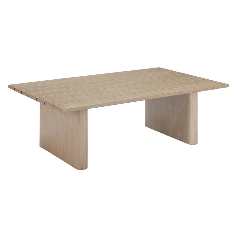 Natural Aluminum Outdoor Coffee Table - 48-inch
