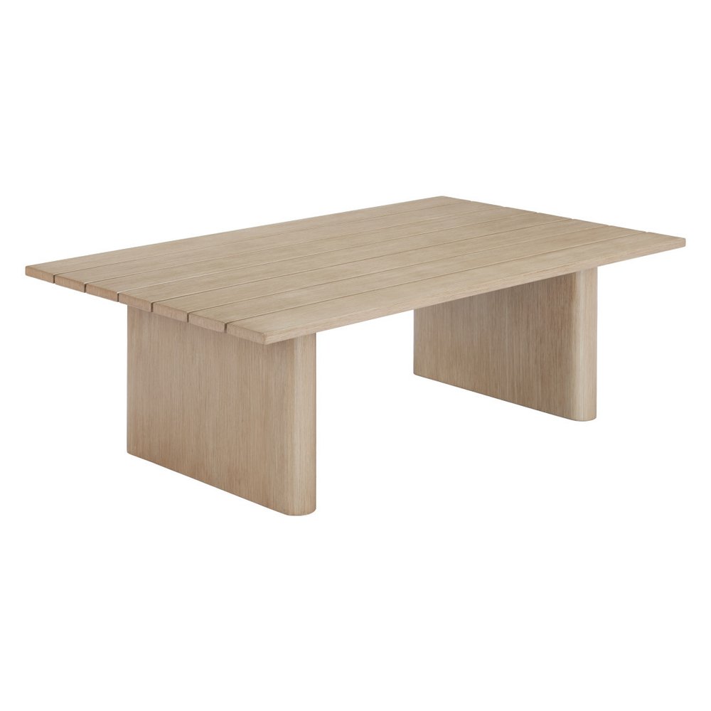 Natural Aluminum Outdoor Coffee Table - 48-inch