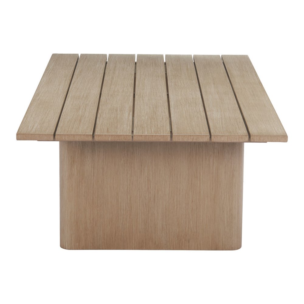 Natural Aluminum Outdoor Coffee Table - 48-inch