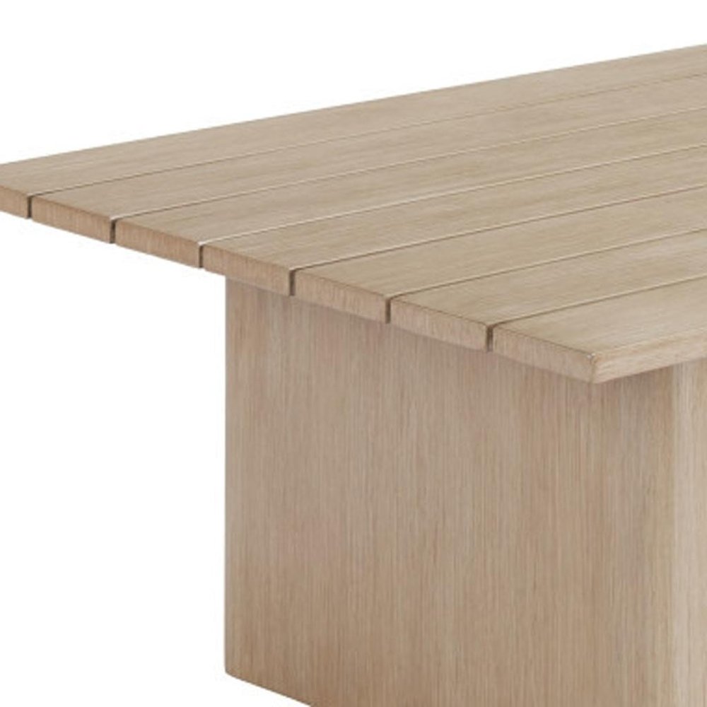 Natural Aluminum Outdoor Coffee Table - 48-inch
