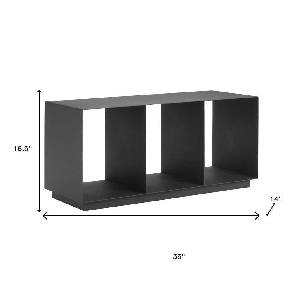 Charcoal Aluminum Outdoor Coffee Table - 36-inch