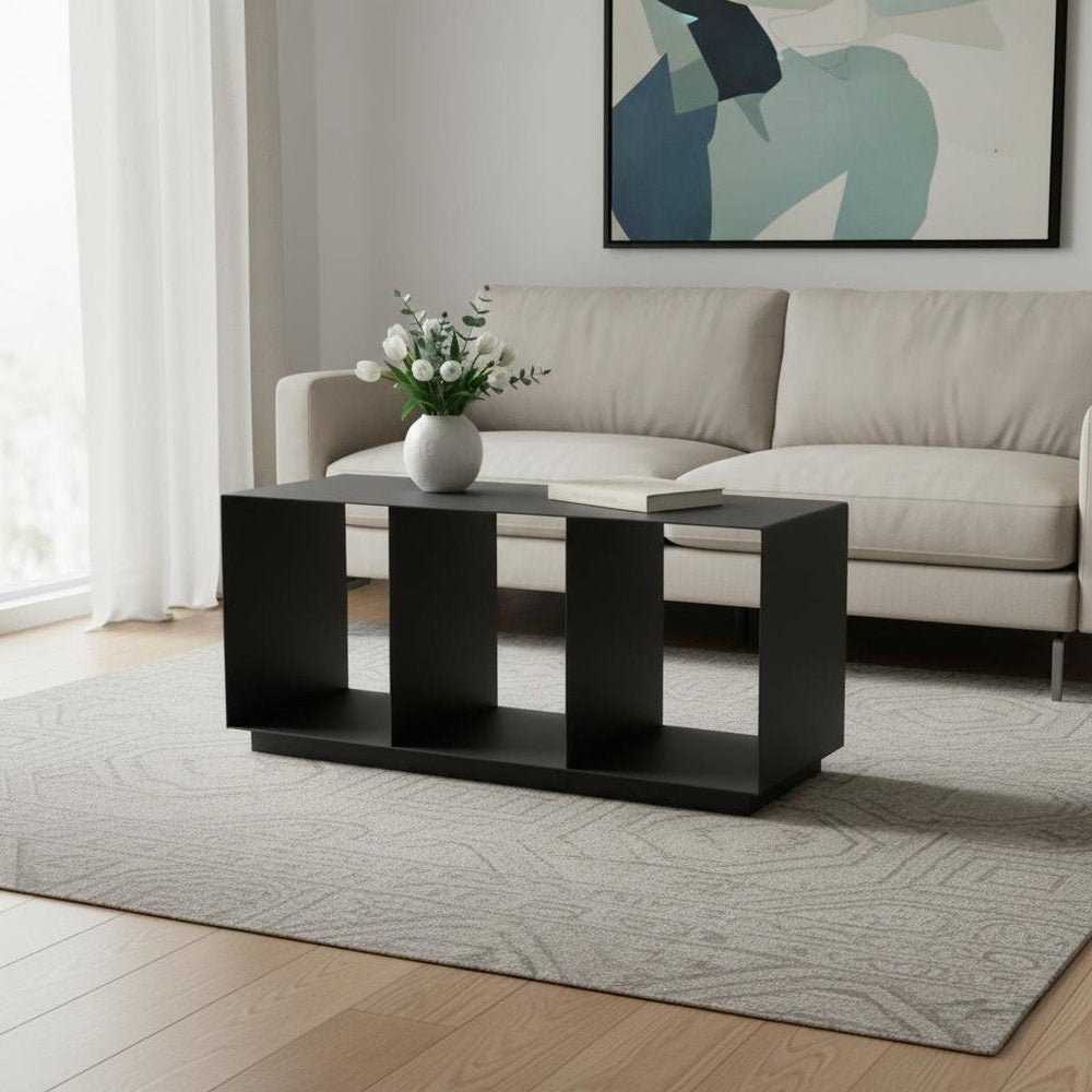 Charcoal Aluminum Outdoor Coffee Table - 36-inch