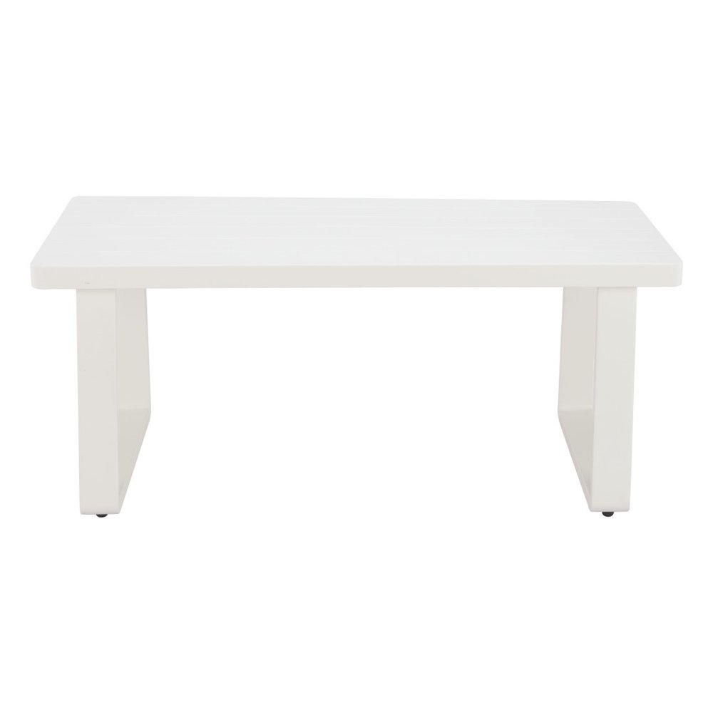 White Aluminum Outdoor Coffee Table - 43-inch