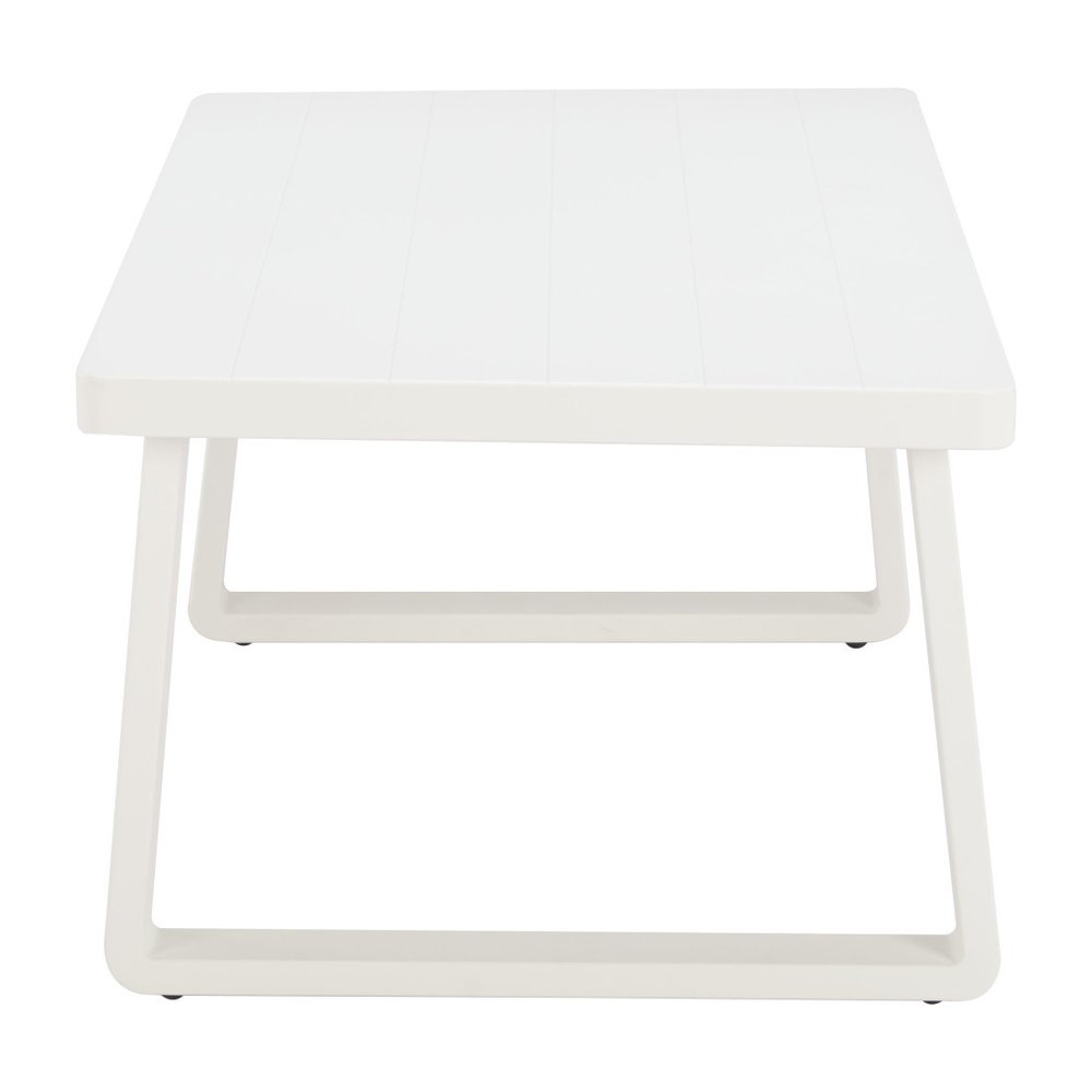 White Aluminum Outdoor Coffee Table - 43-inch