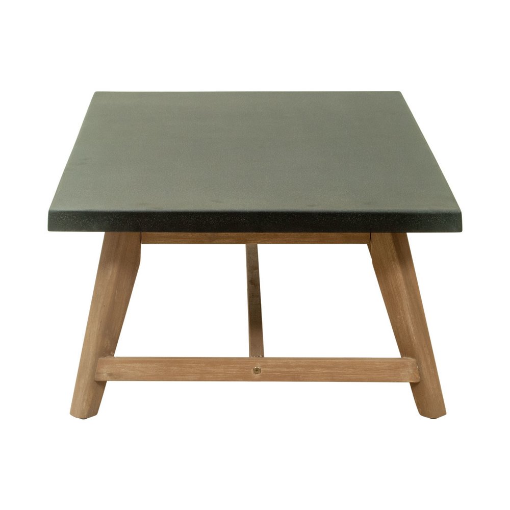 Dark Gray Concrete Outdoor Coffee Table - 48-inch
