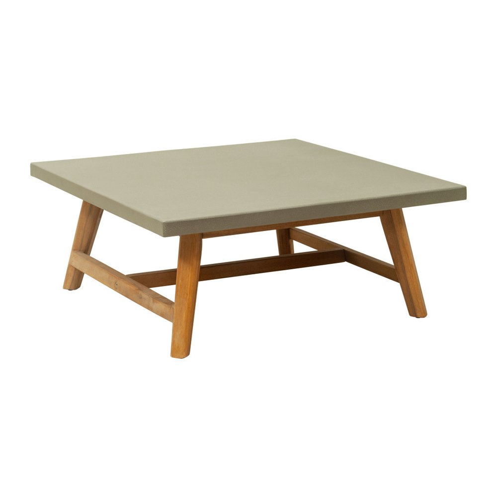 Gray Concrete Outdoor Coffee Table - 36-inch