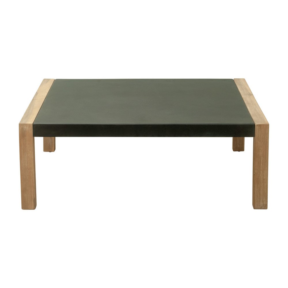 Gray Square Concrete Outdoor Coffee Table - 36-inch