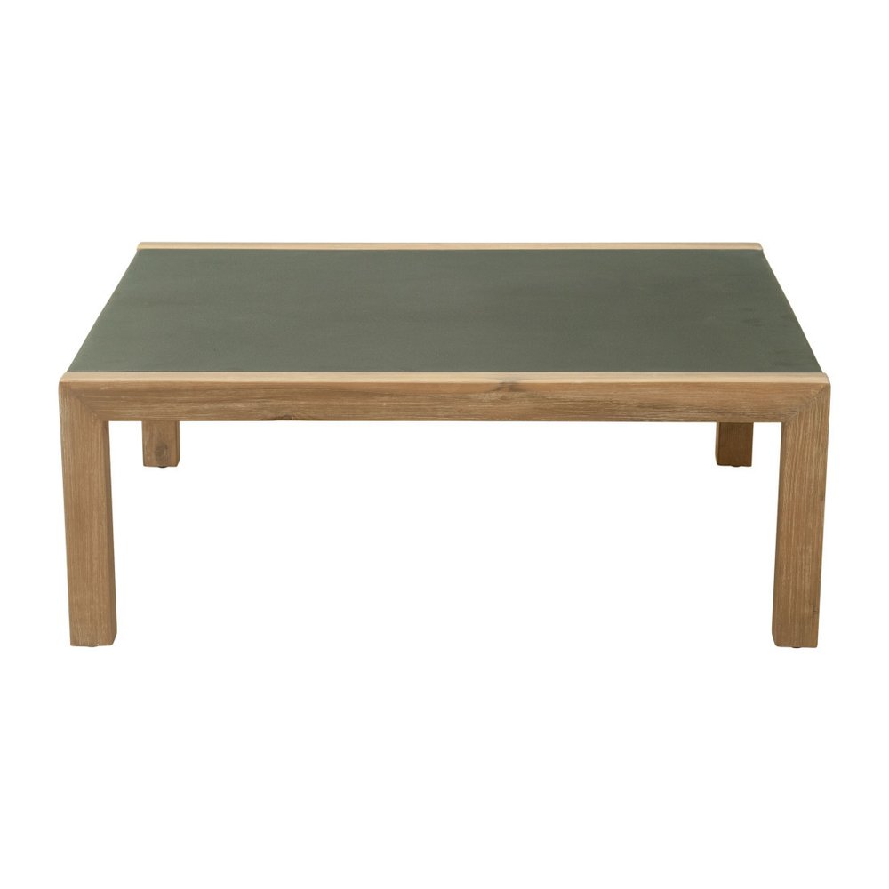 Gray Square Concrete Outdoor Coffee Table - 36-inch
