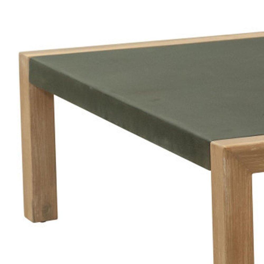 Gray Square Concrete Outdoor Coffee Table - 36-inch