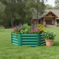 Green Steel Hexagon Planter Box - 16 X 41-inch