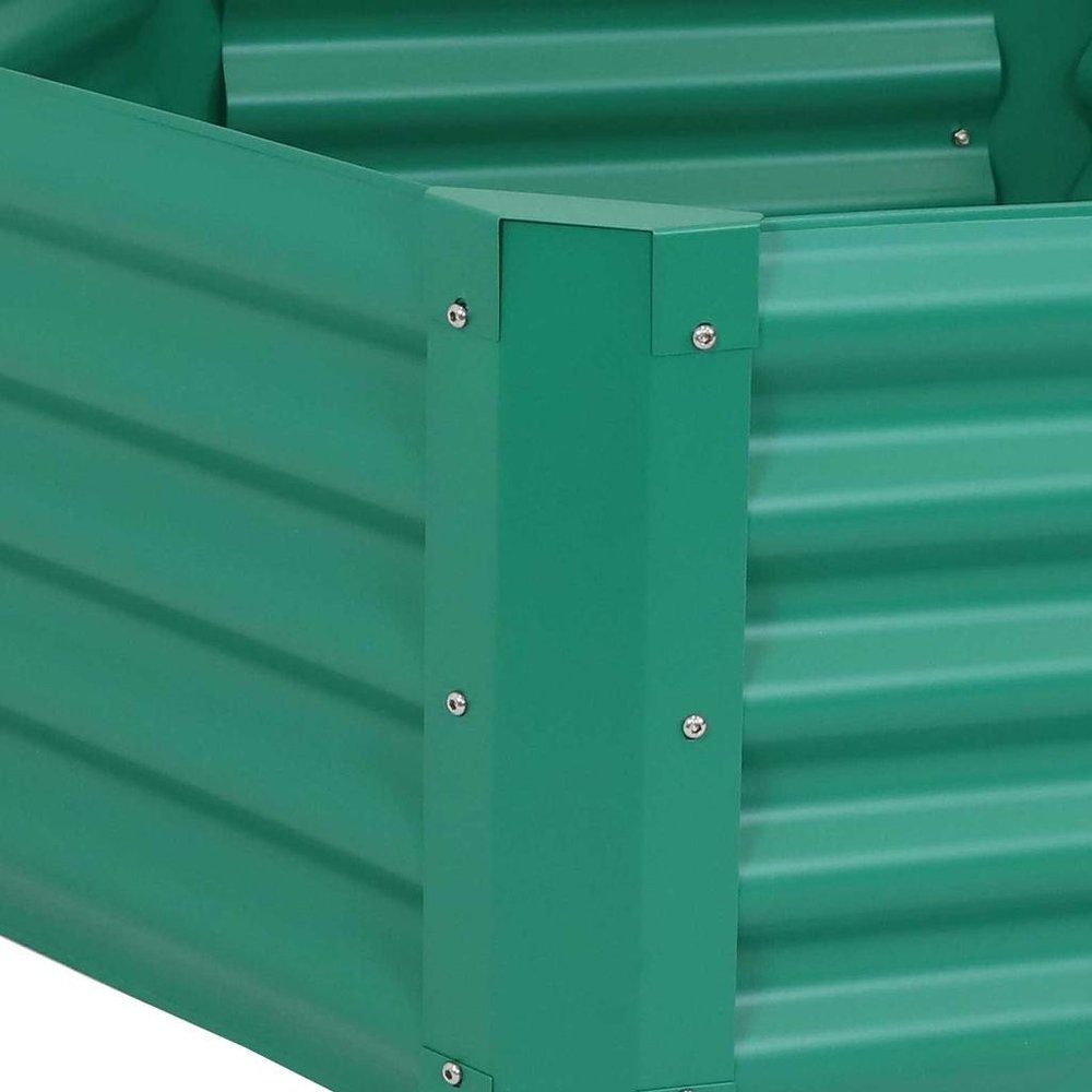 Green Steel Hexagon Planter Box - 16 X 41-inch