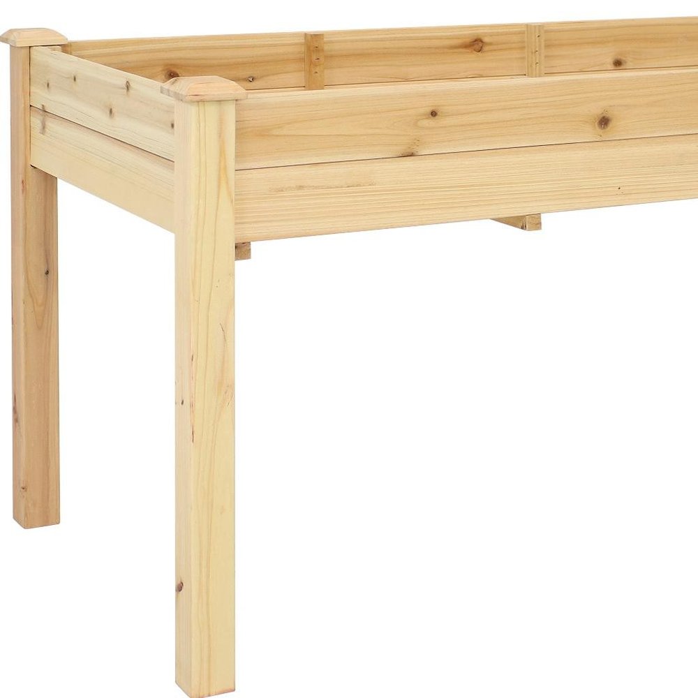 Natural Rectangular Raised Garden Bed - 49 X 25-inch