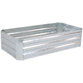 Silver Metal Rectangular Raised Garden Bed - 12 X 48-inch
