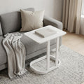 White Aluminum Outdoor Side Table - 22-inch