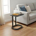 Black Aluminum Outdoor Side Table - 22-inch