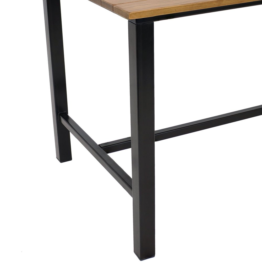 Brown Solid Wood Outdoor Dining Table - 47-inch