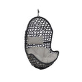Gray Steel Outdoor Egg Chair - 32-inch