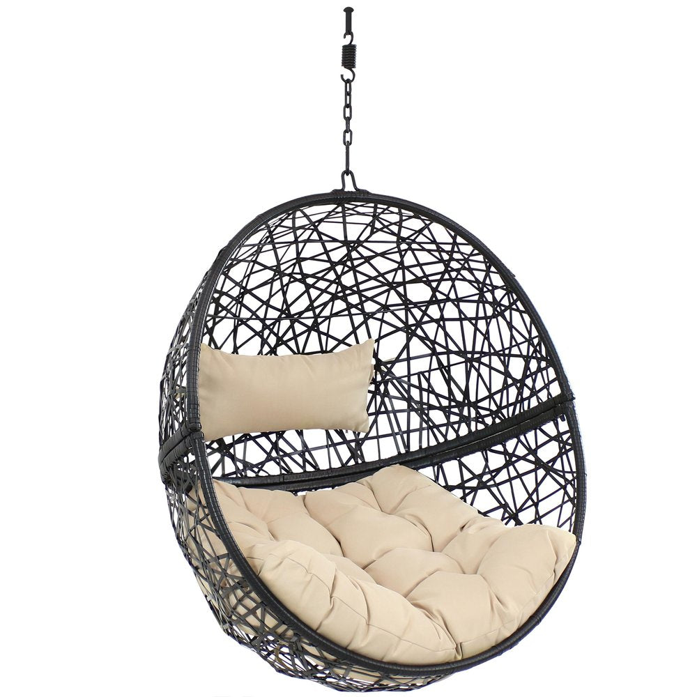 Yellow Steel Outdoor Egg Chair - 38-inch