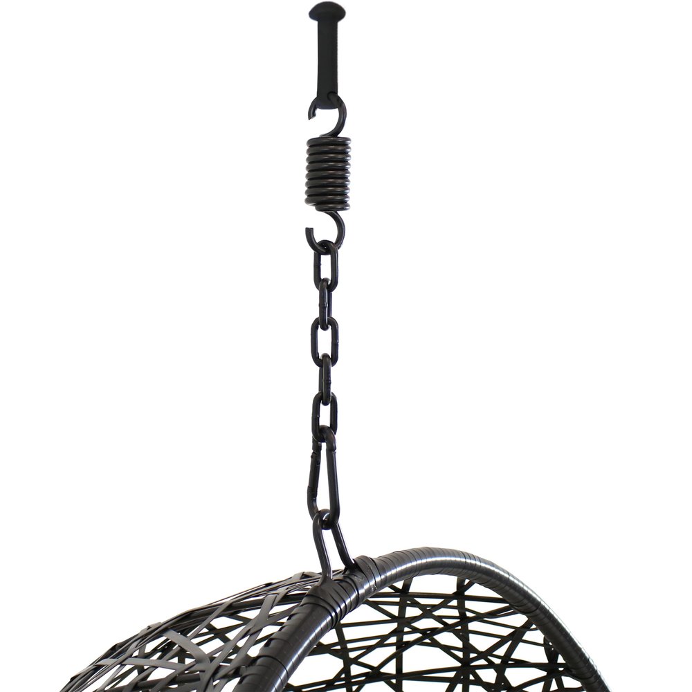 Yellow Steel Outdoor Egg Chair - 38-inch