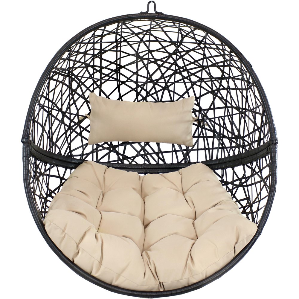 Yellow Steel Outdoor Egg Chair - 38-inch