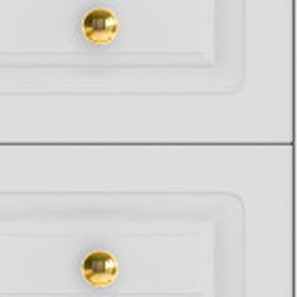 White Wood Mirrored Nine Drawer Vanity Table and Lights - 43-inch