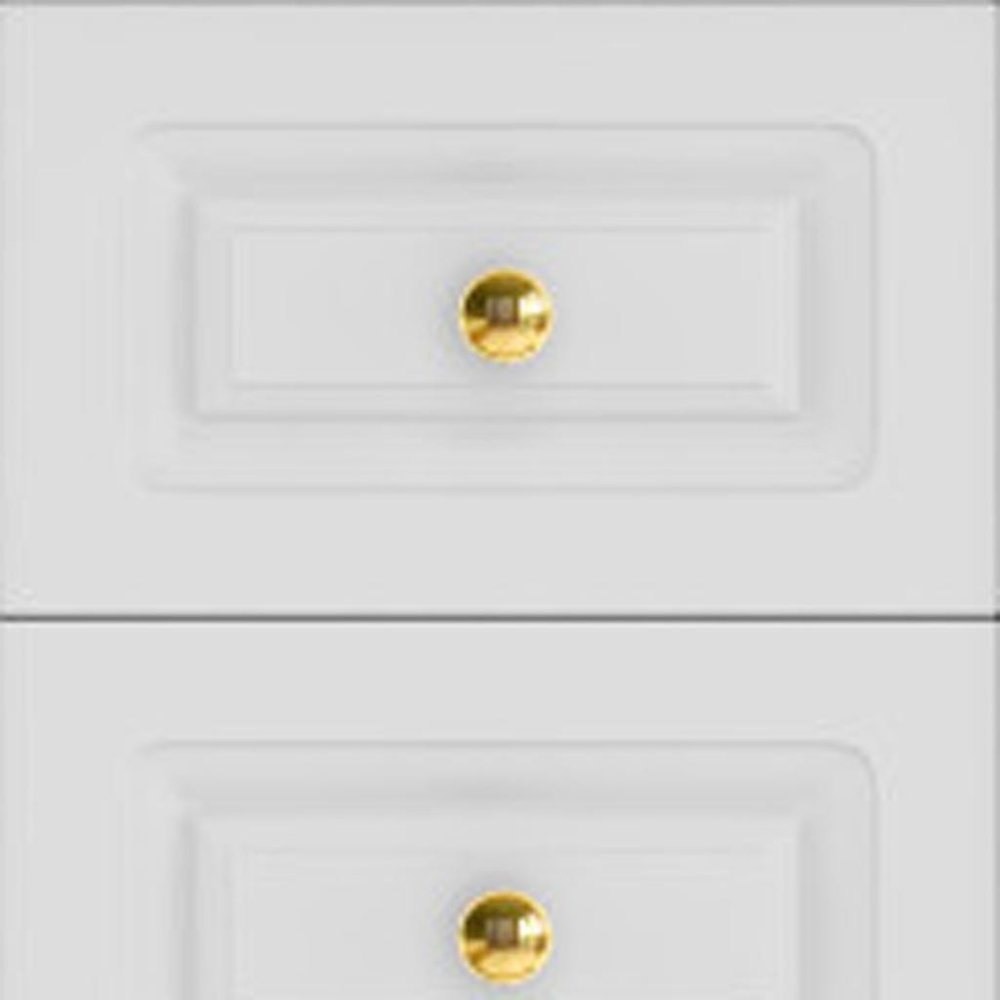 White Wood Mirrored Nine Drawer Vanity Table and Lights - 43-inch