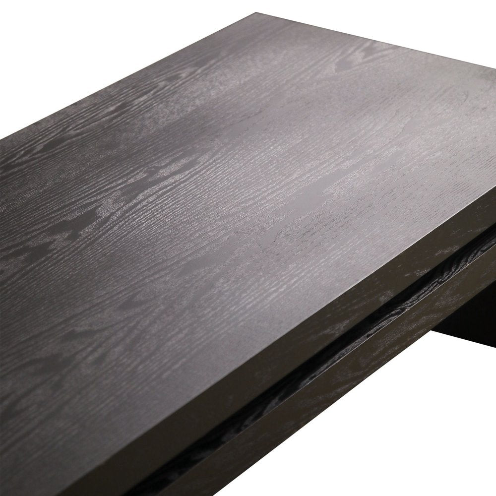Black Wood Floating Frame Coffee Table - 48-inch