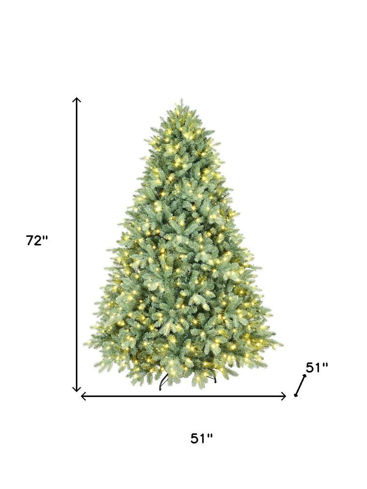 5' Pre Lit Full Spruce Christmas Tree