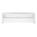 White Enclosed and Open Storage TV Stand - 59-inch