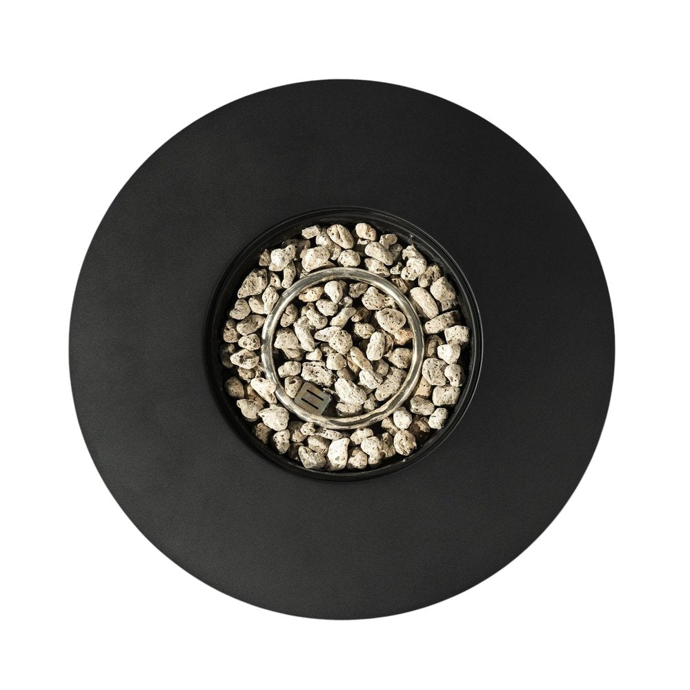 50000 Btu 32 Black Steel Propane Round Fire Pit