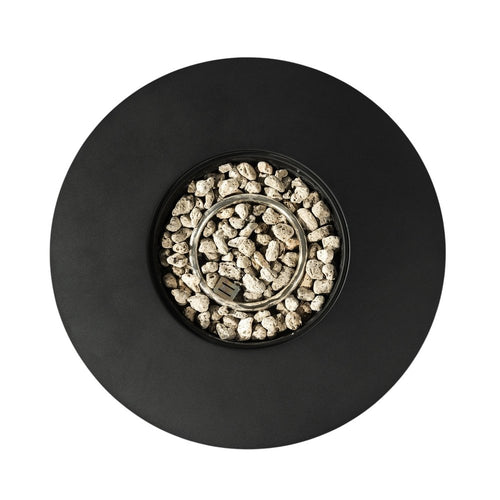 50000 Btu 32 Black Steel Propane Round Fire Pit