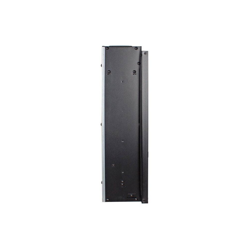 Black Metal Electric Fireplace - 24-inch