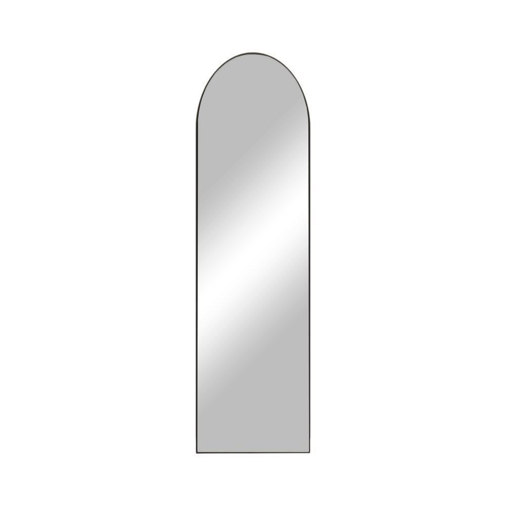 Black Aluminum Arch Freestanding or Wall Mount Framed Full Length Mirror
