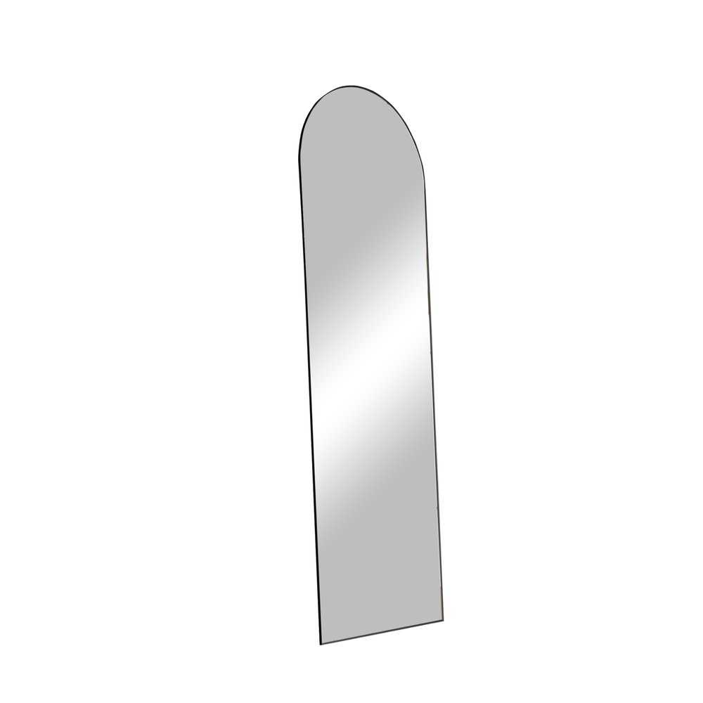 Black Aluminum Arch Freestanding or Wall Mount Framed Full Length Mirror