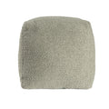 Sage Boucle Pouf Ottoman - 18-inch
