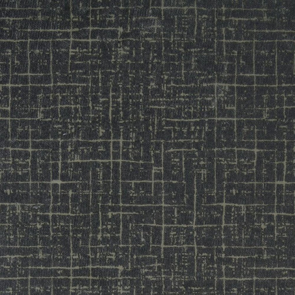 5' X 7' Moss Green and Charcoal Abstract Geometric Washable Area Rug