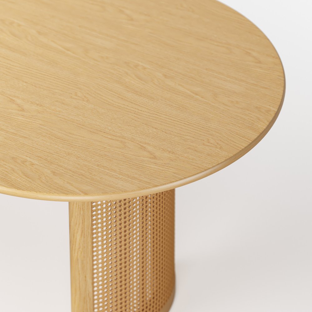 Natural Solid Wood Double Pedestal Base Oval Dining Table - 79-inch
