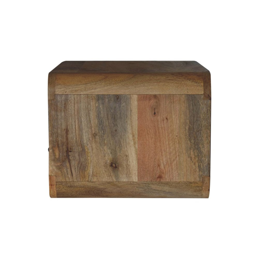 Brown Solid Wood One Drawer Floating Nightstand - 18-inch