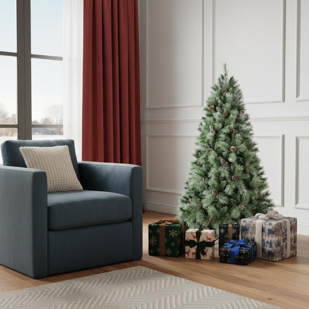 5' Full Pine Christmas Tree with Decorations