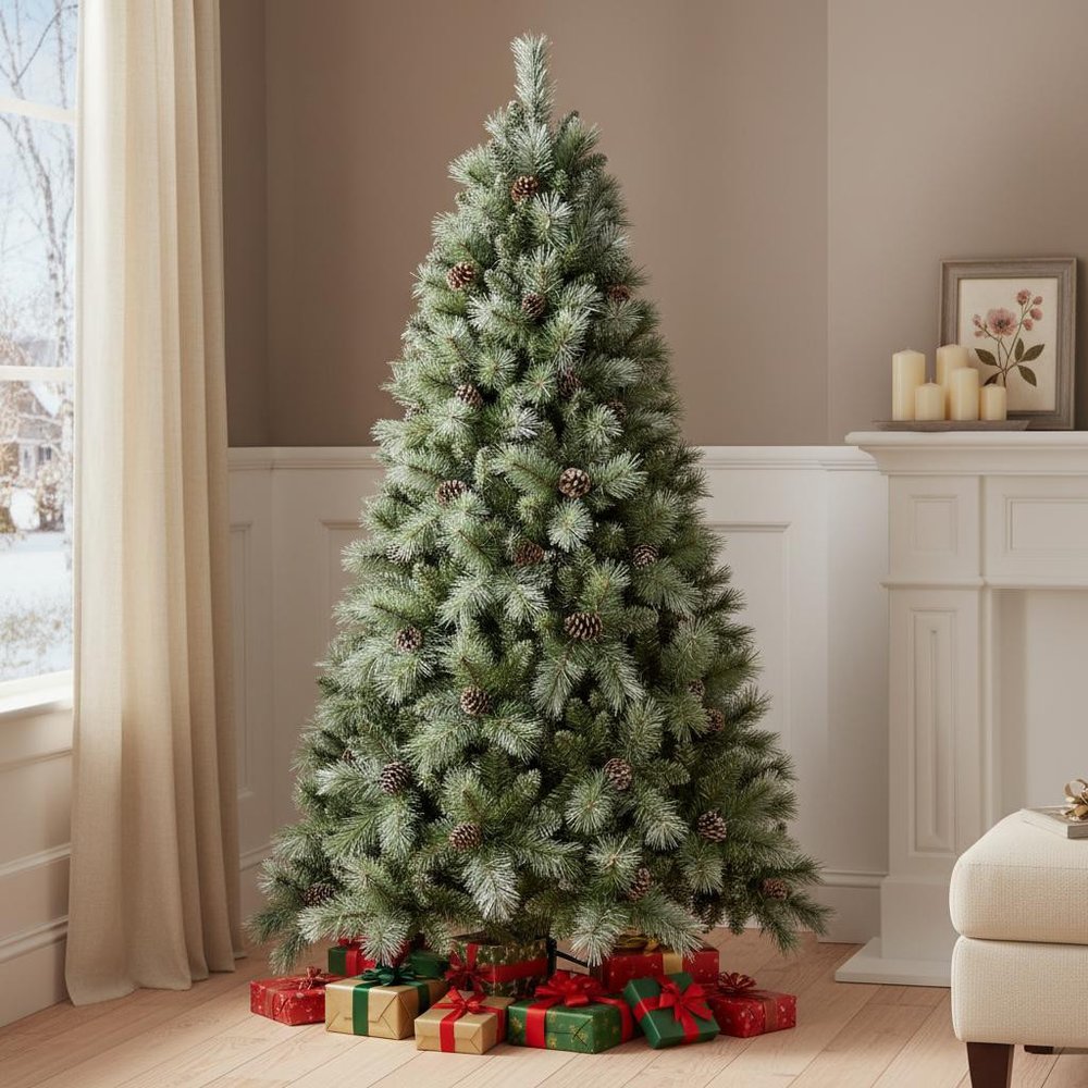 5' Full Pine Christmas Tree with Decorations