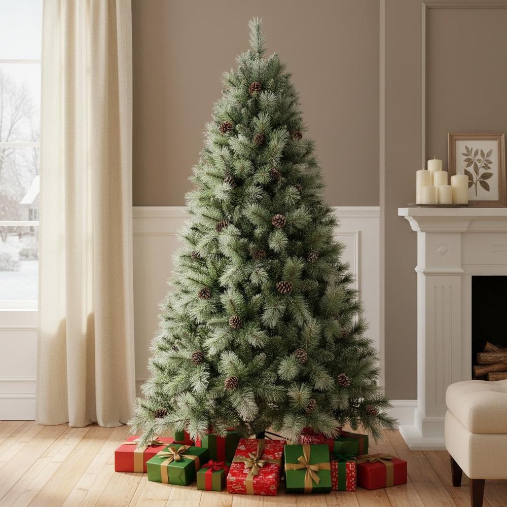 5' Full Pine Christmas Tree with Decorations
